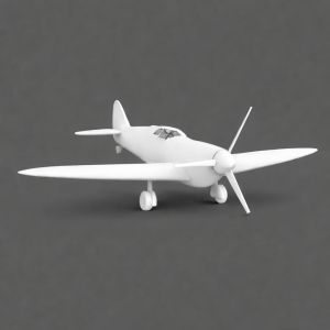 spitfire plane kit card