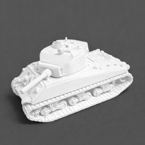 sherman tank 3d kit card