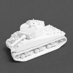 sherman tank 3d kit card