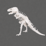 t rex kit card – diy assemble your own dinosaur