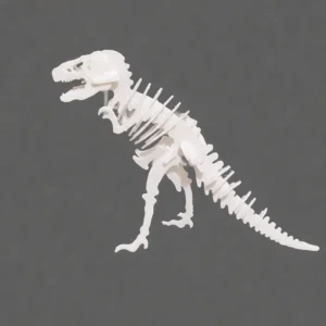 t rex kit card – diy assemble your own dinosaur