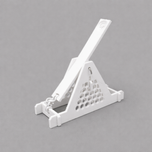 mini catapult kit card – diy physical model (white, paintable, easy assembly)