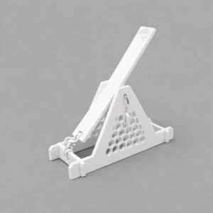 mini catapult kit card – diy physical model (white, paintable, easy assembly)