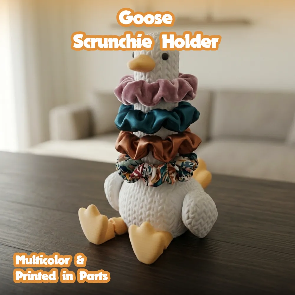 goose-scrunchie-holder-2 Goose Scrunchie Holder – Flexi Articulated 3D Printed Kit Card - Image 2