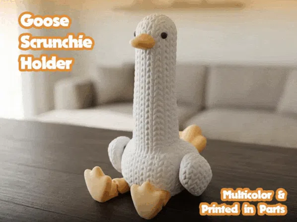 goose-scrunchie-holder-anim Goose Scrunchie Holder – Flexi Articulated 3D Printed Kit Card - Image 5