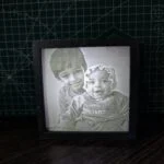customised lithophane backlit frame
