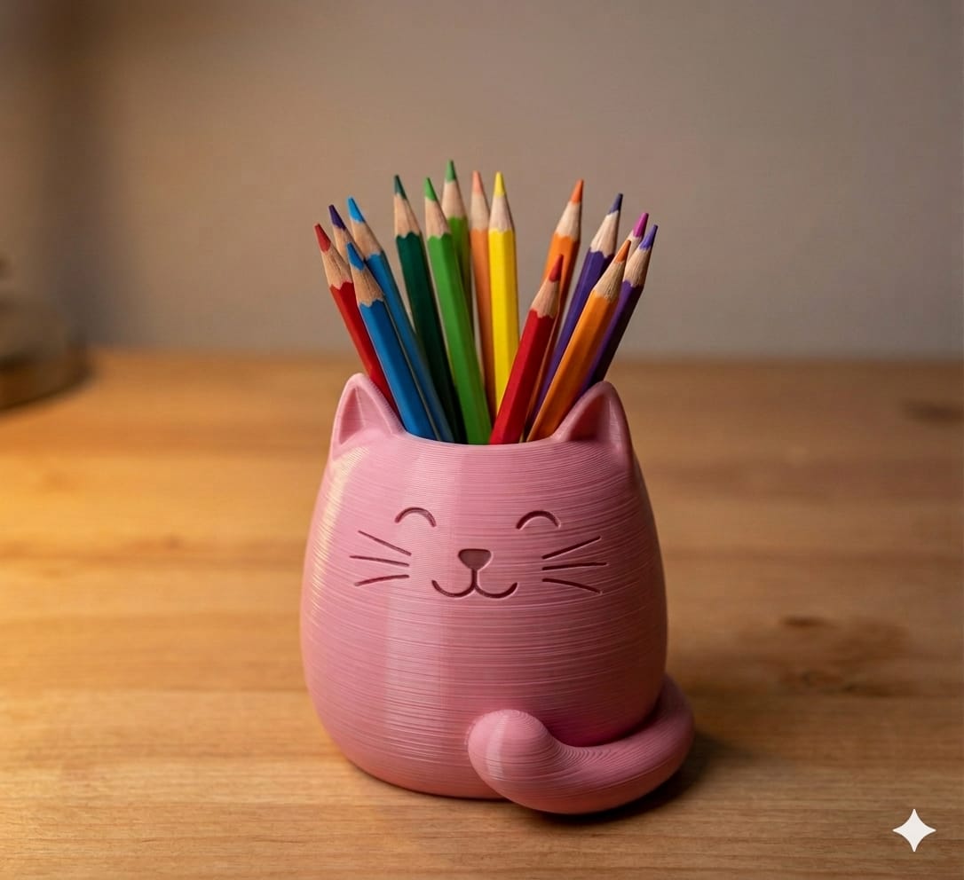 pink kitty pencil holder 3 pink kitty pencil holder 3