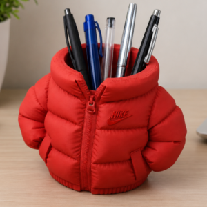 puffer jacket pen holder 1