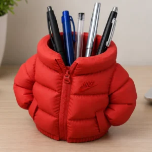 puffer jacket pen holder 1